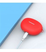 Earbud Silicone Case for Xiaomi Redmi Buds 4 Active Bluetooth Earphone Protective Cover with Buckle - Red