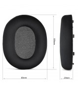 1 Pair Ear Pads for Sony INZONE H9 / H7 / WH-G900N , Ice Silk Cloth Enhanced Comfort Earmuff Ear Cushions