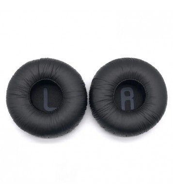 1 Pair For JBL Tune600BT / T520BT / T510BT / T500BT / T450BT Protein Leather + Memory Foam Ear Cushion - Black