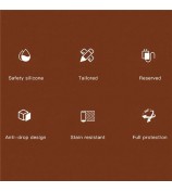 For Huawei FreeClip Wireless Charging Case Leather Cover Anti-drop Protector with Short Strap - Brown
