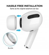 AHASTYLE WG86 2 Pairs Silicone Earphone Tips Replacement for Apple AirPods Pro 2, Size: S+L