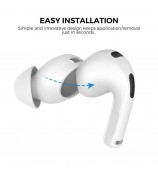 AHASTYLE PT66-3 For Apple AirPods 3 Noise Reduction Replacement Earbud Silicone Cover, S - White