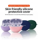 For HUAWEI FreeClip TWS Earphone Silicone Protective Case Anti-drop Cover - Purple
