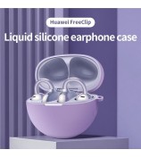 For HUAWEI FreeClip TWS Earphone Silicone Protective Case Anti-drop Cover - Purple