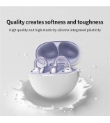For HUAWEI FreeClip TWS Earphone Silicone Protective Case Anti-drop Cover - Purple