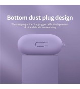 For HUAWEI FreeClip TWS Earphone Silicone Protective Case Anti-drop Cover - Purple