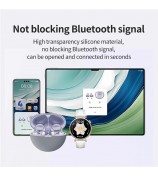 For HUAWEI FreeClip TWS Earphone Silicone Protective Case Anti-drop Cover - Purple