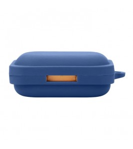 For Nothing Ear (A) Soft Silicone Case Anti-Lost Earphone Protective Cover with Buckle - Dark Blue