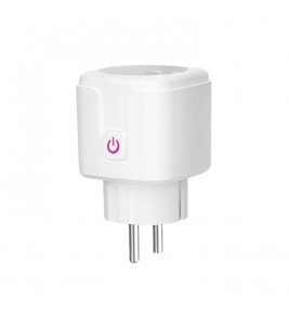 Tuya WiFi Smart Plug 2.4GHz Voice Control Mini Smart Outlet EU FR Plug Adapter 16A with Electricity Power Statistics Timer Function for Amazon Alexa Google Assistant