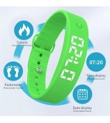 W5SV Smart Bracelet with Vibrating Alarm, Sleep Monitoring Digital Display Electric Watch - Green