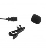 MB-Q01 Lavalier Microphone Clip-on 3.5mm Collar Condenser Lapel Mic