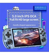 POWKIDDY RGB10 MAX3 Handheld Game Console Open Source HD IPS Screen Gaming Console, 16G+64G TF Card - Black