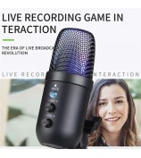 MU1000 Condenser Microphone Real Time Monitoring Noise Reduction Recording Desktop Mic