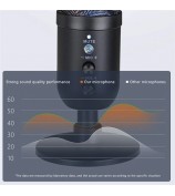 MU1000 Condenser Microphone Real Time Monitoring Noise Reduction Recording Desktop Mic