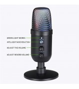 MU1000 Condenser Microphone Real Time Monitoring Noise Reduction Recording Desktop Mic