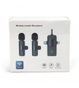 K15 3 in 1 Wireless Lavalier Microphone with Noise Reduction USB-C Microphone for Smartphone Computer Camera