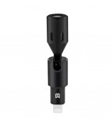 PULUZ PU615B 8Pin Wireless Lavalier Microphone Clip-On Omni Lapel Mic for iPhone Interview  /  Live Stream