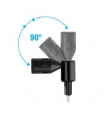 PULUZ PU615B 8Pin Wireless Lavalier Microphone Clip-On Omni Lapel Mic for iPhone Interview  /  Live Stream