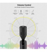 PULUZ PU615B 8Pin Wireless Lavalier Microphone Clip-On Omni Lapel Mic for iPhone Interview  /  Live Stream
