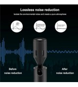 PULUZ PU615B 8Pin Wireless Lavalier Microphone Clip-On Omni Lapel Mic for iPhone Interview  /  Live Stream