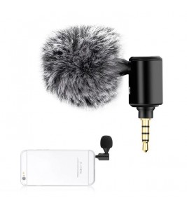 PULUZ PU614B  3.5mm Wireless Lavalier Microphone Clip-On Unidirectional Lapel Mic for Interview, Live Stream