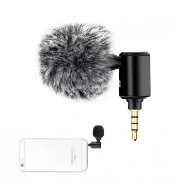 PULUZ PU614B  3.5mm Wireless Lavalier Microphone Clip-On Unidirectional Lapel Mic for Interview, Live Stream