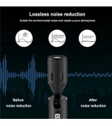 PULUZ PU614B  3.5mm Wireless Lavalier Microphone Clip-On Unidirectional Lapel Mic for Interview, Live Stream