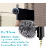 PULUZ PU614B  3.5mm Wireless Lavalier Microphone Clip-On Unidirectional Lapel Mic for Interview, Live Stream