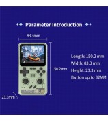 POWKIDDY RGB20PRO 64G Retro Handheld Gaming Console 3.2-inch IPS Screen - Yellow