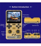 POWKIDDY RGB20PRO 128G Retro Handheld Gaming Console 3.2-inch IPS Screen - Yellow