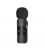 BOYA BY-V20 2.4Ghz Wireless Lavalier Microphones USB-C Mini Video Recording Mic with 2 Transmitters + 1 Receiver