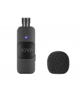 BOYA BY-V20 2.4Ghz Wireless Lavalier Microphones USB-C Mini Video Recording Mic with 2 Transmitters + 1 Receiver