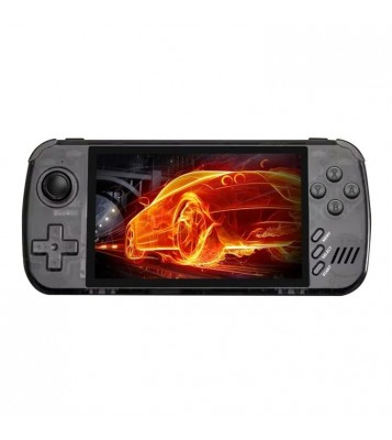 POWKIDDY X39 Pro 4.5-Inch IPS HD Screen Handheld Game Console (32G TF Card) - Transparent Black