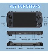 POWKIDDY X39 Pro 4.5-Inch IPS HD Screen Handheld Game Console (32G TF Card) - Transparent Black