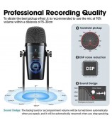 JMARY MC-PW10 Professional 4 Sound Modes USB Desktop Condenser Microphone