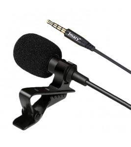 JMARY MC-R1 3.5mm Mini Microphone Phone Laptop Recording Interview Lavalier Mic