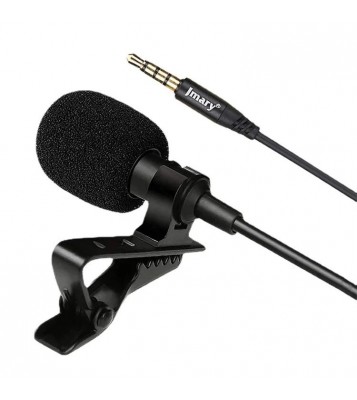 JMARY MC-R1 3.5mm Mini Microphone Phone Laptop Recording Interview Lavalier Mic