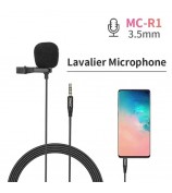 JMARY MC-R1 3.5mm Mini Microphone Phone Laptop Recording Interview Lavalier Mic