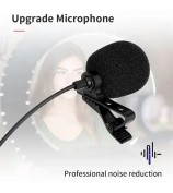 JMARY MC-R1 3.5mm Mini Microphone Phone Laptop Recording Interview Lavalier Mic