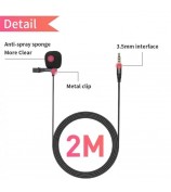 JMARY MC-R1 3.5mm Mini Microphone Phone Laptop Recording Interview Lavalier Mic