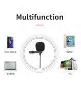 JMARY MC-R1 3.5mm Mini Microphone Phone Laptop Recording Interview Lavalier Mic