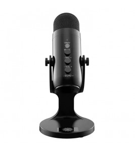 JMARY MC-PW8 Condenser Microphone USB Desktop Mic with Real-time Monitoring