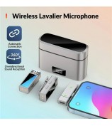 JMARY MW-15 Live Broadcast 2.4G Wireless Lavalier Microphone, 2 Transmitter + 1 Type-C Receiver