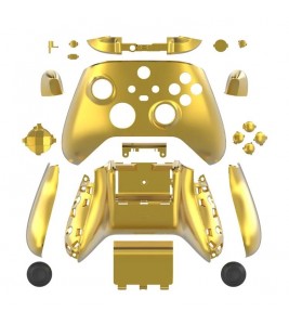 DATA FROG For Xbox Series X / S Game Controller ABS Shell Electroplated Replacement Gamepad Cover - Gold