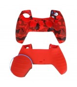 DATA FROG For Sony Playstation 5 Game Controller Anti-Skid Silicone Case Gamepad Protective Cover with 2 Rocker Caps - Pattern 01