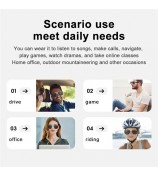 G01-01 Polarized Sunglasses Cycling Smart Glasses Bluetooth Wireless Earphone (CE Certified) - Black