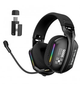 ONIKUMA GT808 Tri-Mode Headphones 2.4GHz Ultra-Low Latency Wireless Gaming Headset with Microphone