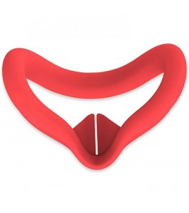 For Meta Quest 3S VR Facial Interface Silicone Case Anti-Sweat Face Pad Protective Cover - Red