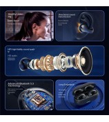 T7500 Clip-On Wireless Bluetooth Earphones OWS Bone Conduction Headphones - Black