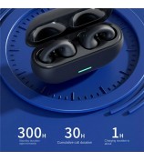 T7500 Clip-On Wireless Bluetooth Earphones OWS Bone Conduction Headphones - Black